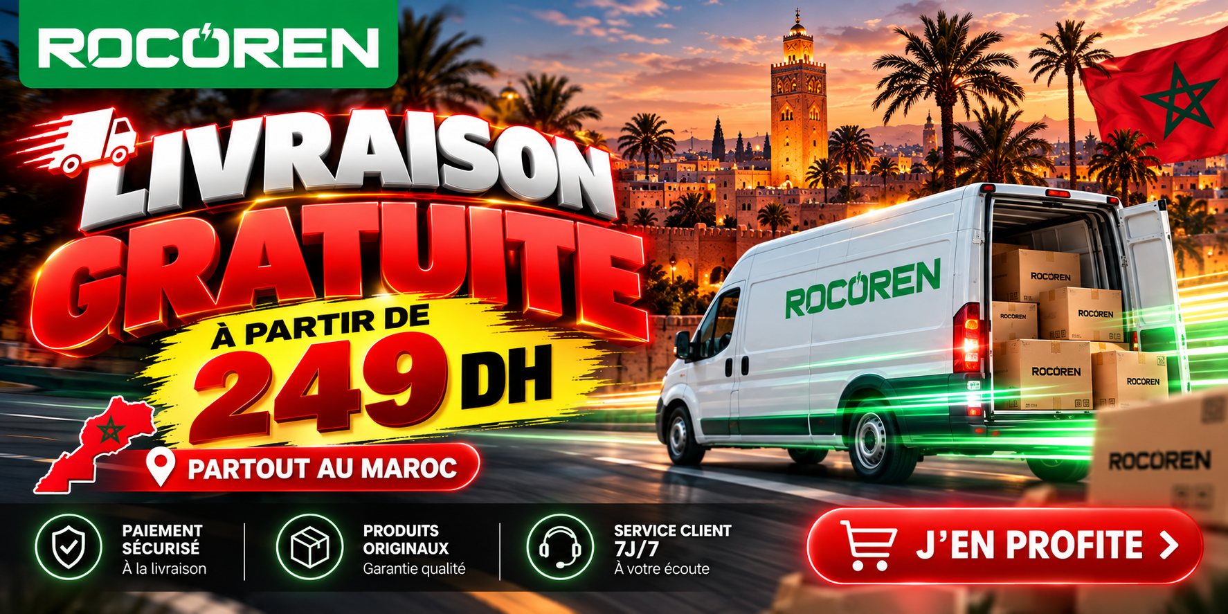 Rocoren – Boutique Officielle 2 rocoren banner livraison gratuit
