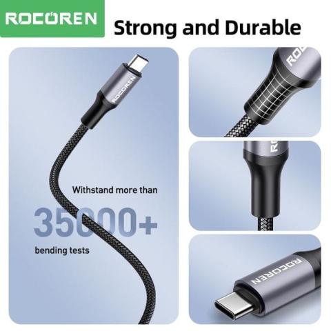 5 18 Câble USB-C 240W Rocoren – Charge Ultra-Rapide et Incroyablement Puissante ⚡🔌