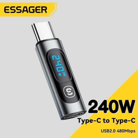 Essager Adaptateur USB 2.0 OTG à charge rapide 240W