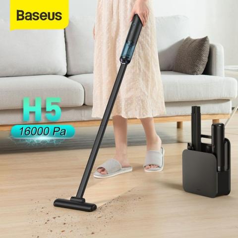 Baseus aspirateur à main sans fil H5, aspiration puissante de 16kpa