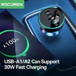 ROCOREN Chargeur de voiture 2C+2A 70W chargeur allume-cigare – Image 4