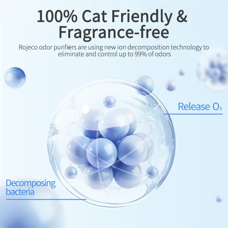 主图3 1 Rojeco HaoBai Désodorisant pour litière pour chat 4000mAh