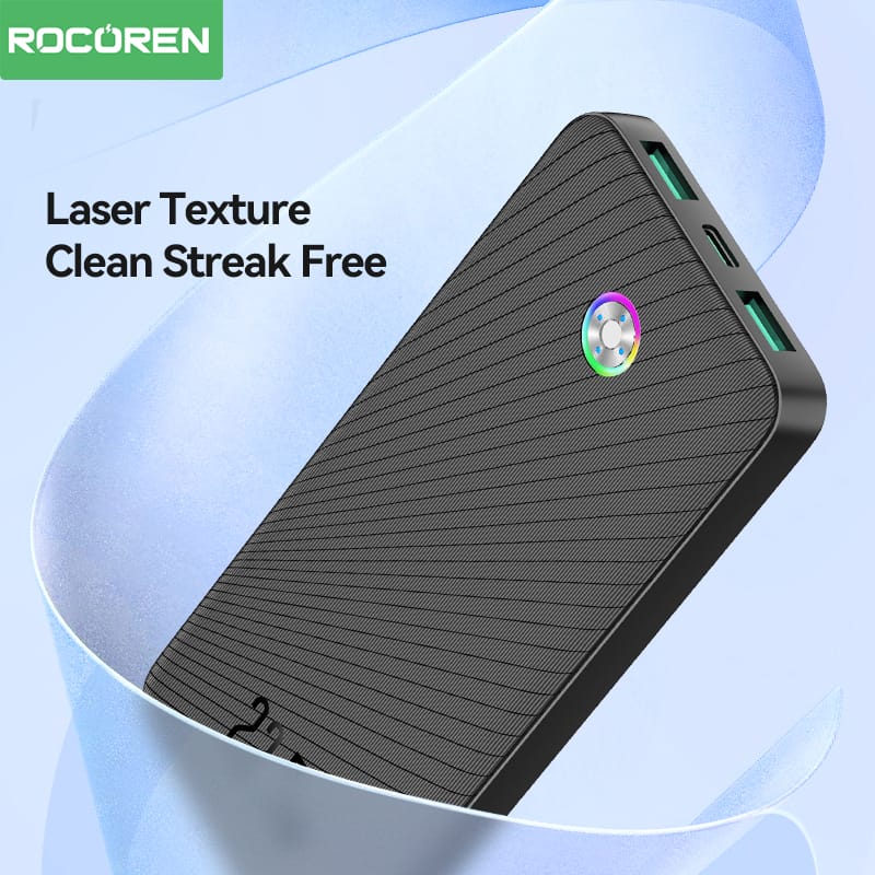 图层 689 Rocoren Power Bank 10000mAh 22.5W – Essentiel pour Rester Chargé Toute la Journée 🔋