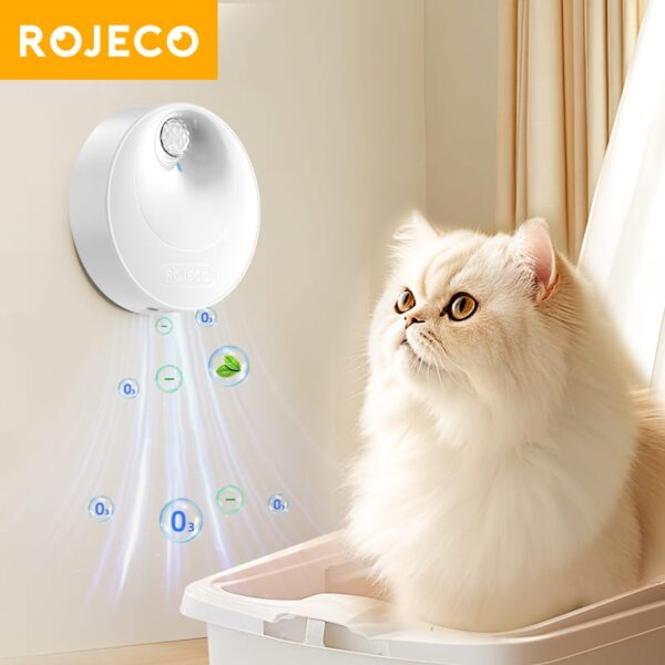 Rojeco HaoBai Désodorisant pour litière pour chat 4000mAh
