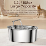 Fontaine à eau pour chat ROJECO 3.2L