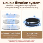 Fontaine à eau pour chat ROJECO 3.2L
