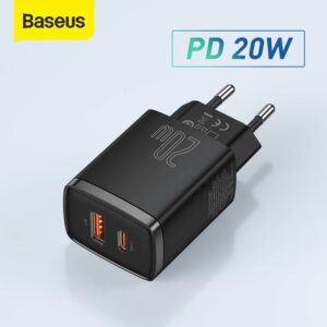 Baseus Chargeur USB 20W – Compact et rapide pour smartphones, tablettes, et accessoires.