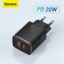 Baseus Chargeur USB 20W – Compact et rapide pour smartphones, tablettes, et accessoires.