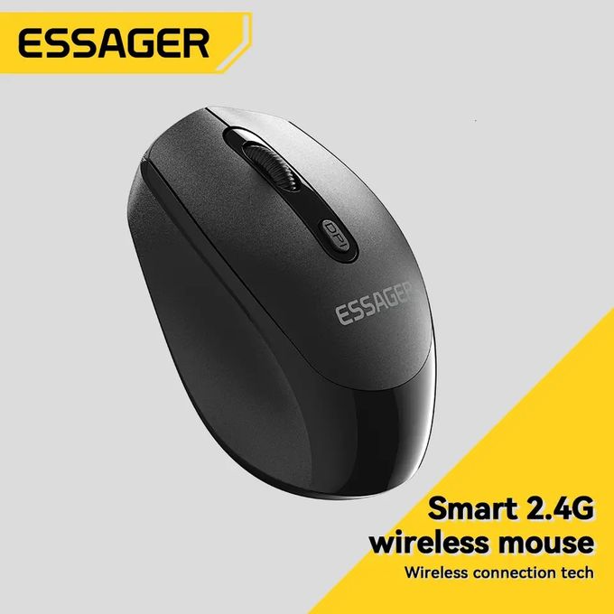 Essager Souris sans fil 2.4G Wireless 1600 Dpi, Clic silencieux