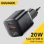 Essager Chargeur USB-C 20W GaN – Compact, rapide et efficace pour smartphones et tablettes