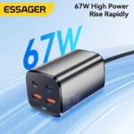 Chargeur GaN Puissant et Compact – Essager 67W pour Recharge Ultra-Rapide ⚡🔌 – Image 2