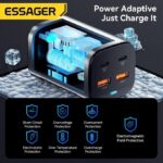Chargeur GaN Puissant et Compact – Essager 67W pour Recharge Ultra-Rapide ⚡🔌 – Image 3