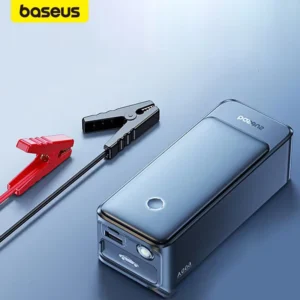 Baseus 600A Jump Starter, démarreur puissant et portable pour voitures.