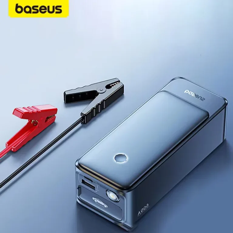 Baseus 600A Jump Starter, démarreur puissant et portable pour voitures.
