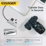 Essager 5-en-1 USB-C Hub – Station d’Accueil HDMI 4K et Ports Multifonction 🔌✨ – Image 5