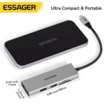 Essager 5-en-1 USB-C Hub – Station d’Accueil HDMI 4K et Ports Multifonction 🔌✨ – Image 6