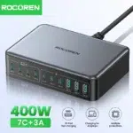 Rocoren Chargeur Rapide USB Type-C 400W – Station d’Alimentation Portable