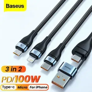 Câble Baseus 100W charge rapide pour iPhone et MacBook