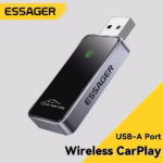 Essager CarPlay – Adaptateur Sans Fil pour Voiture Compatible Apple et Android