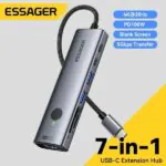 Essager 7-en-1 USB-C Hub avec PD 100W et HDMI 4K