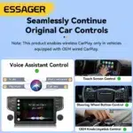 Essager CarPlay – Adaptateur Sans Fil pour Voiture Compatible Apple et Android