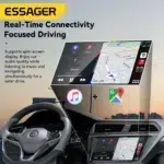Essager CarPlay – Adaptateur Sans Fil pour Voiture Compatible Apple et Android