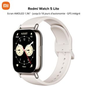 Montre Intelligente Xiaomi Redmi Watch 5 Lite avec écran HD.