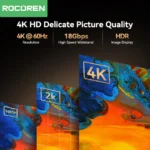 Rocoren Câble HDMI 4K 60Hz 1m – Ultra HD, Haute Qualité – Image 5