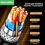Rocoren Câble HDMI 4K 60Hz 1m – Ultra HD, Haute Qualité – Image 2