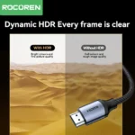 Rocoren Câble HDMI 4K 60Hz 1m – Ultra HD, Haute Qualité – Image 4