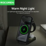 Dock charge sans fil triple Rocoren