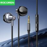Rocoren Écouteurs Hi-Fi avec Micro Jack 3.5mm