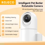 Vue de la caméra 1080P sur le Rojeco 4L Pet Feeder