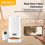 Design du Rojeco 4L Pet Feeder avec caméra et WiFi