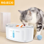 Rojeco Fontaine à Eau Chat Automatique 2.5L – Pompe Sans Fil