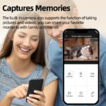 ROJECO Distributeur de Croquettes avec Caméra et App Mobile