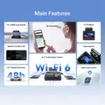 Dash Cam DDPAI Z50 Pro Dual 4K – Caméra Avant + Arrière, GPS, Wi-Fi – Image 2