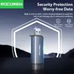 Rocoren lecteur carte USB Type-C 2-en-1 transfert rapide fichiers