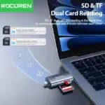 Rocoren Lecteur Carte 2-en-1 – USB + Type-C Haute Vitesse – Image 4