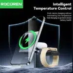Chargeur Rocoren Sans Fil iPhone Samsung – Station de Charge Verticale Rapide – Image 5