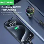 Rocoren Chargeur de Voiture 70W USB-C avec Câble LED – Image 5