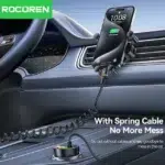 Rocoren Chargeur de Voiture 70W USB-C avec Câble LED – Image 3