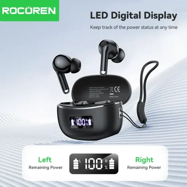 Rocoren Echo R02 Casque Bluetooth 5.4 sans fil avec suppression active du bruit