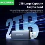 Rocoren Lecteur Carte 2-en-1 – USB + Type-C Haute Vitesse – Image 6