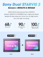 DDPAI Z60 Pro 3 Channel Set – Dashcam Avant, Arrière & Intérieur – Image 8