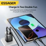 Essager Chargeur 33W GAN – Charge rapide ultra efficace pour smartphone et tablette – Image 3