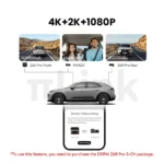 DDPAI Z60 Pro 4G Cloud Set – Dashcam Avant & Arrière + Module 4G + Hardwire Kit – Image 3