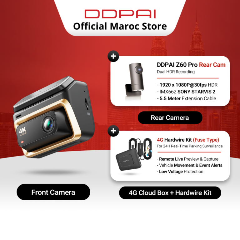 DDPAI Z60 Pro 4G Cloud Set maroc