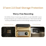 DDPAI Z60 Pro Gold Edition – Caméra Avant & Arrière | Dashcam Premium 4K HDR – Image 7