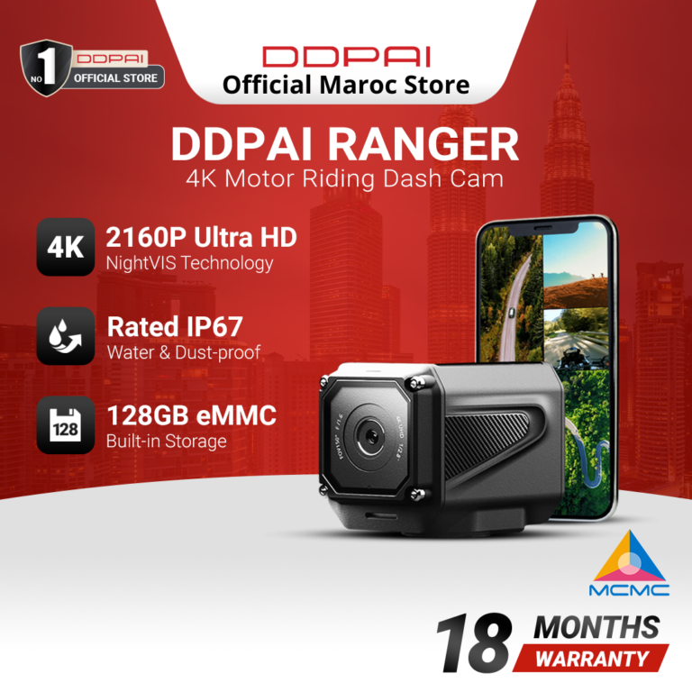 DDPAI Ranger 4K Dashcam Ultra HD avec Vision Nocturne